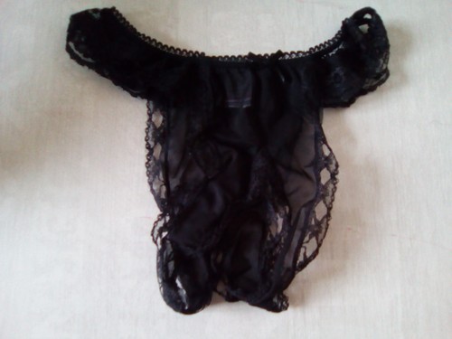 String culotte ouvert noir - ouvert,