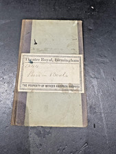 1862 PANTOMIME Script Harlequin PUSS IN BOOTS Theatre Royal Birmingham