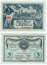 ?ULM ✶ City of Ulm 1918 ✶ 5 Mark EMERGENCY MONEY