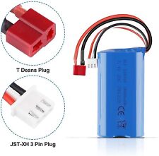 Batterie Li-ion 7.4V 1500mAh prise en T pour voitures RC T40 F49 batterie hau...