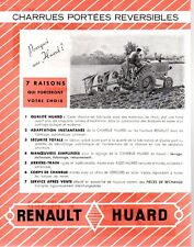 ▬►Prospectus Original CHARRUE RENAULT HUARD (Tracteur Massey Deutz Soméca....)