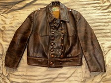 WW2 German Luftwaffe leather flight jacket Legion Condor 1939 XL STRIWA, Rare !!
