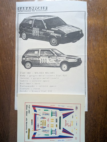 Décals fiat uno - fiat, turbo