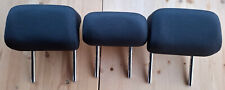 3 appuie-tête banquette siege arriere tissu noir Volkswagen VW Polo 6 VI