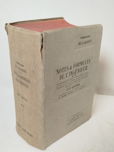 Laharpe notes formules de - notes,