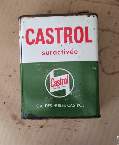 Ancien bidon huile - huile, castrol