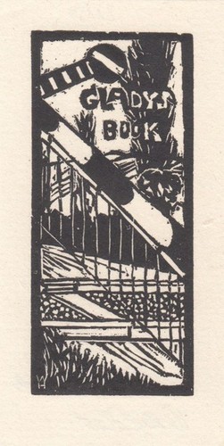 Exlibris livre art bois - livre, d'art