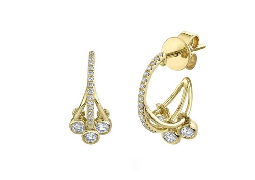 14k jaune diamant shaker - diamant,