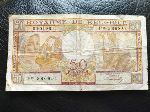 Billet belge francs 1956 - 50,