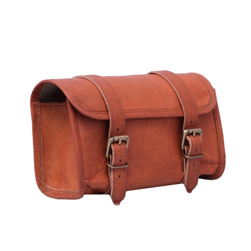 Sac moto marron - sac, cuir