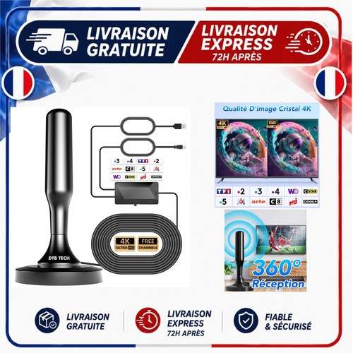 Antenne tnt intérieure dtb - antenne,