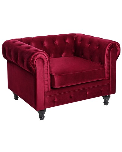 Fauteuil velours rouge - fauteuil,