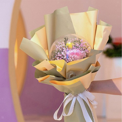 Boîte fleurs transparente - boîte, à