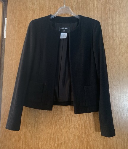 Chanel veste vintage noire - chanel,