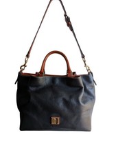 Dooney & Bourke Black And Brown Large Shoulder Bag Magnetic Snap Pockets NWOT ?