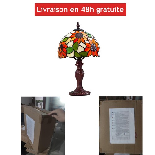 Lampe tiffany vitrail - lampe,