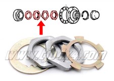 Kit écrous+rondelles frein de