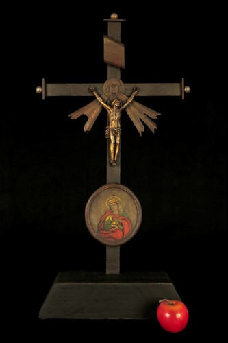 Antique wrought iron altar - wrought,