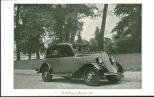 Publicité ancienne voiture