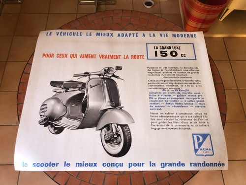 Affiche vespa acma 150 - affiche, gl