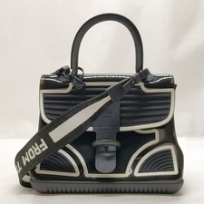 DELVAUX Hand Bag Black Vinyl