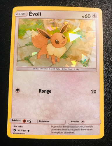 Carte pokemon evoli - evoli, 155/214