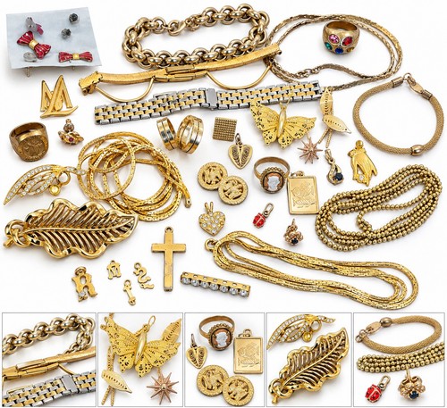 Lot bijoux anciens et - de,