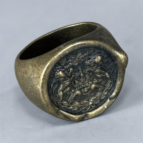 Bague chevaliere sceau - sceau, blason