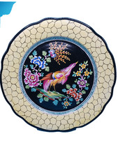 Vintage R CLAMECY Signed Bird Plate Antique Hand Decor VGC