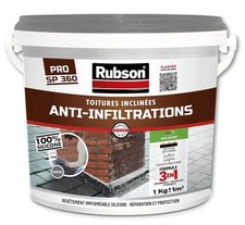 Rubson Revêtement Anti-Infiltrations Stop fuite Gris 1 kg, pour réparation