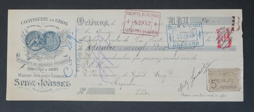 Facture 1912 spitz jousset - facture,