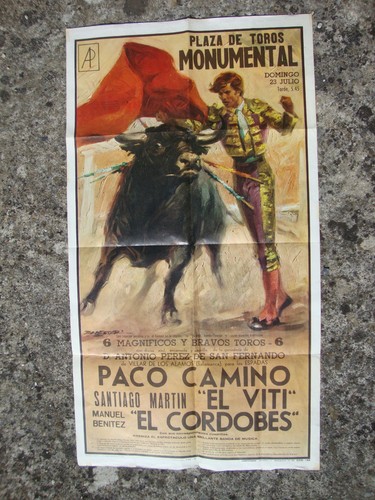 Tauromachie ancienne affiche - tauromachie,