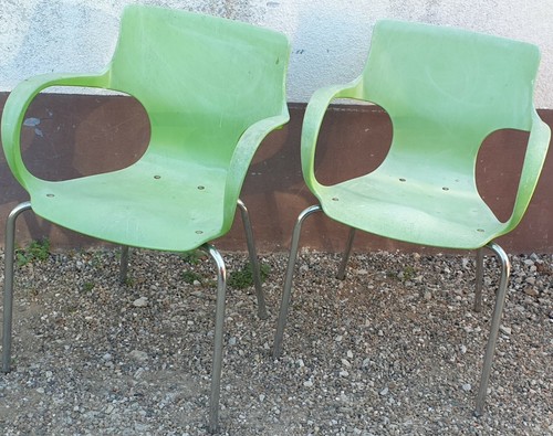 Paires chaises plastique - chaises, en