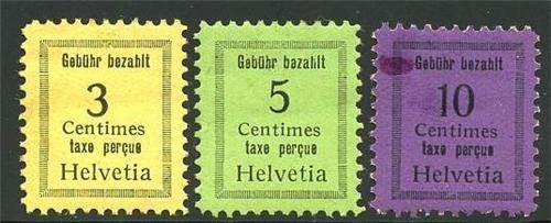 Suisse vignette timbres - suisse, hr