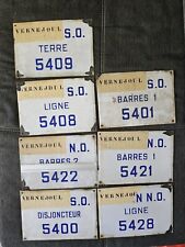 Lot De 7 Plaques Émaillé