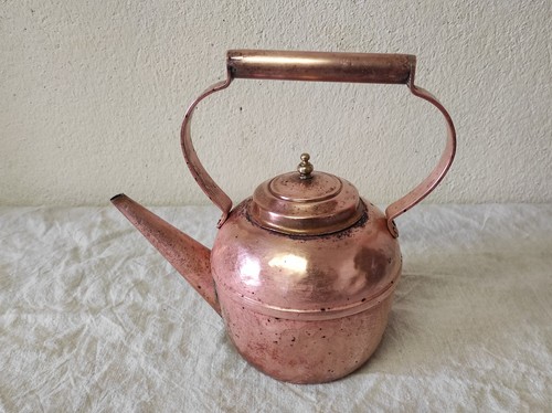 Bouilloire ancienne cuivre - bouilloire, en
