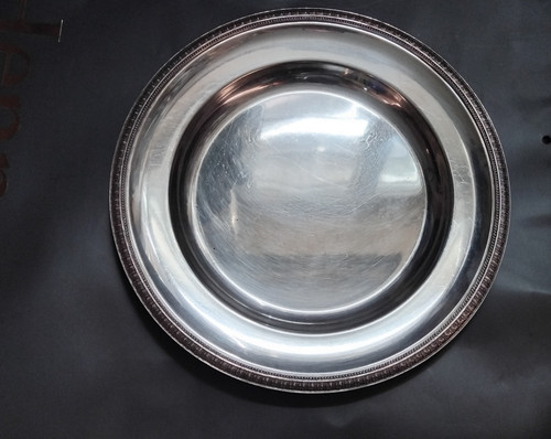 Grand plat rond - , métal