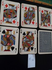 52 carte à jouer en bel état jeu GRIMAUD portraits anglais + boite