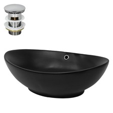 Lavabo en céramique noir