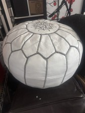 Morrocan 100% Leather Pouf Original. Perfect Condition, used for two months 