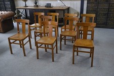 1950's Beech Bistro Chairs Set of 10