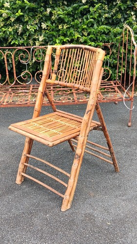 Chaise pliante bambou - pliante,