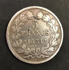 Pièce de 5 francs Louis Philippe I Argent 183I MA