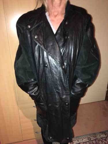 Manteau cuir agneau daim - cuir,