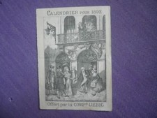 publicité Calendrier LIEBIG