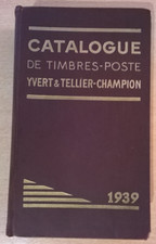 Catalogue YVERT & TELLIER-CHAMPION - Timbres-poste du Monde - Edition 1939