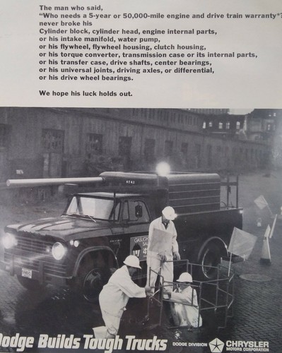 Dodge truck print - ad, original
