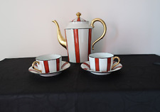 cafetière porcelaine de Limoges / porcelaine de couleuvre                    C32