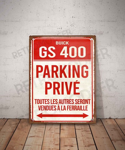 Plaque métal vintage buick - métal,