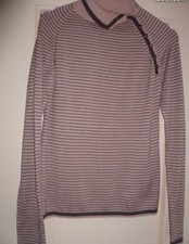 PULL ZARA ROSE ET BRUN TAILLE M TBE